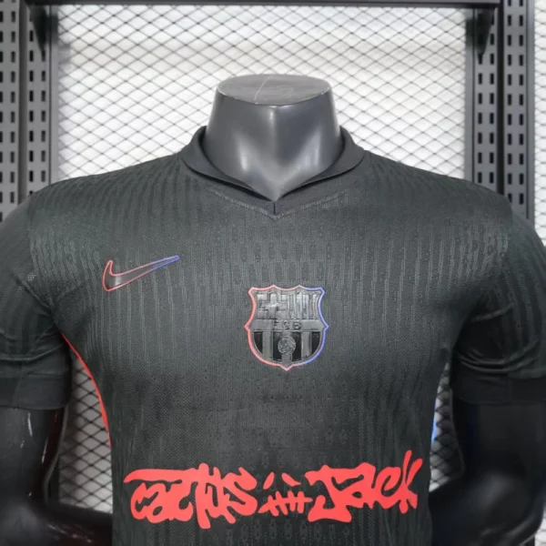 Barcelona Away x Travis Scott Shirt 2024/25 Player version Soccer Jersey - Image 3