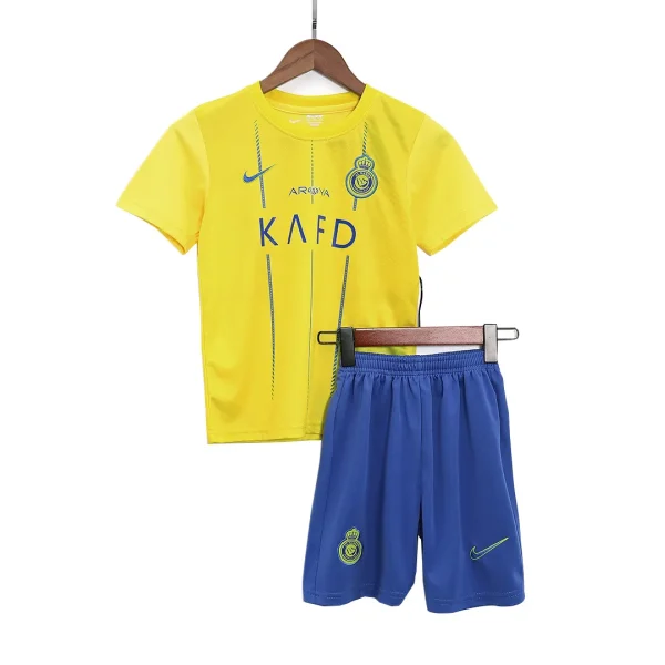 2023/24 Kids Al Nassr Home Whole Kit(Jersey+Shorts+Socks) - Image 2