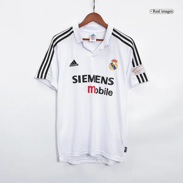 2002/03 Real Madrid Retro Soccer Jersey Home - Image 2