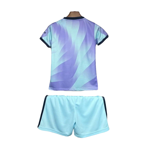 24-25 Arsenal Third Away Soccer Kids Kit Jersey+Shorts - Image 2