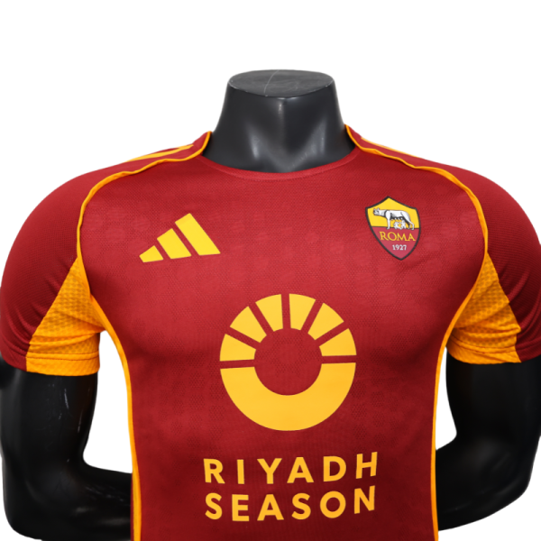 Roma Soccer Jersey Home Custom Shirt 25-26 - Image 3