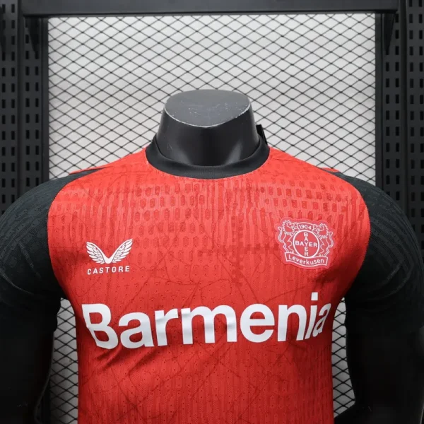 24-25 Bayer 04 Leverkusen Home Soccer Jersey Player Version - Image 3