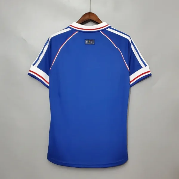 1998 France Retro Jersey Home World Cup - Image 5