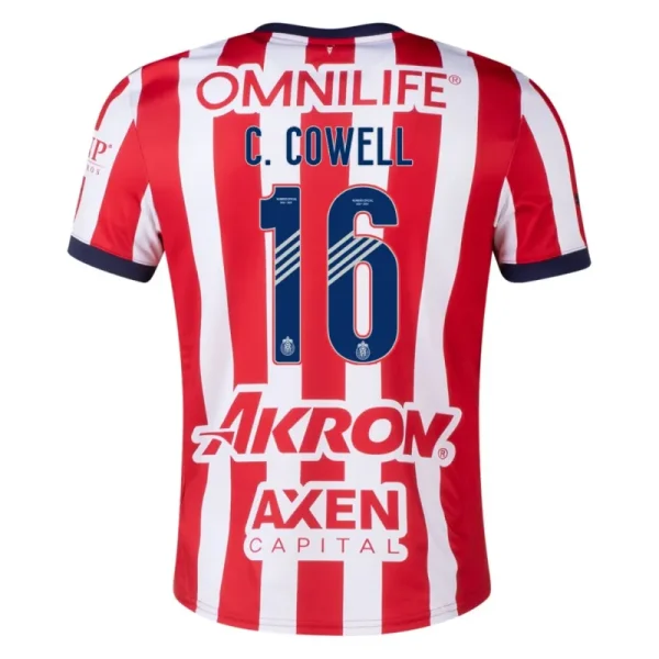 2024-25 Chivas Home CHICHARITO #14 C.COWELL #16 Soccer Jersey - Image 5