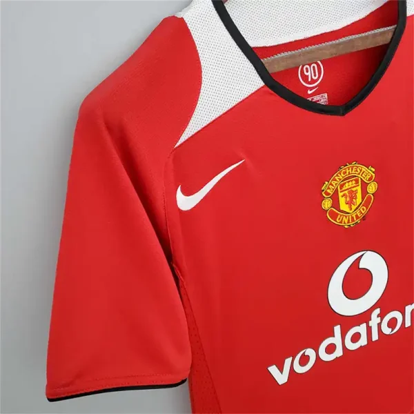 2005/06 Manchester United Retro Jersey Home - Image 7