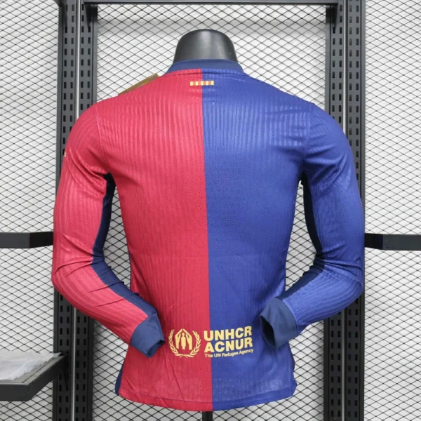 24-25 Barcelona Home Player Version Long sleeve Soccer Jersey - Image 9