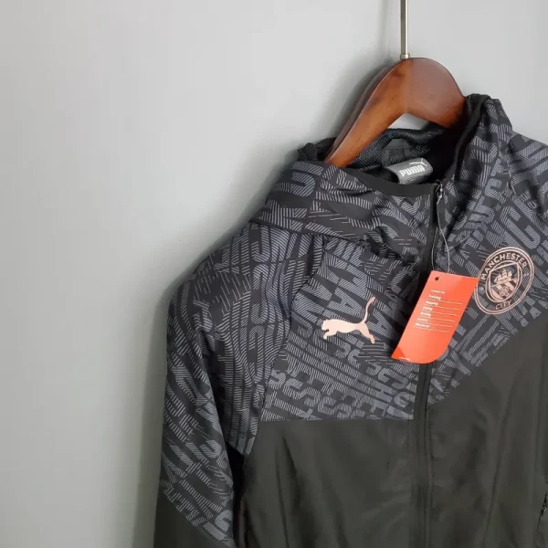Manchester City Jersey Windbreaker Black  2021/2022 - Image 3