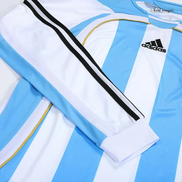 Retro Argentina Home Long Sleeve Jersey World Cup 2006 - Image 8