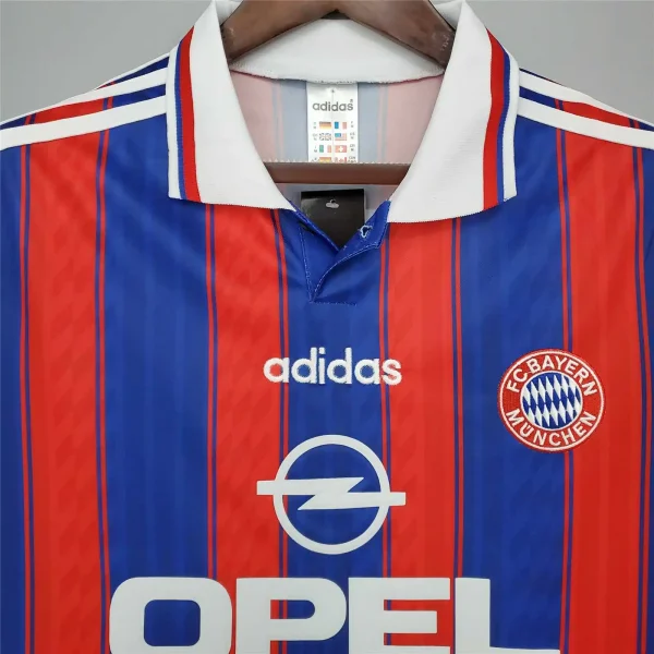 95-97 Bayern Munich Retro Jersey Home - Image 3
