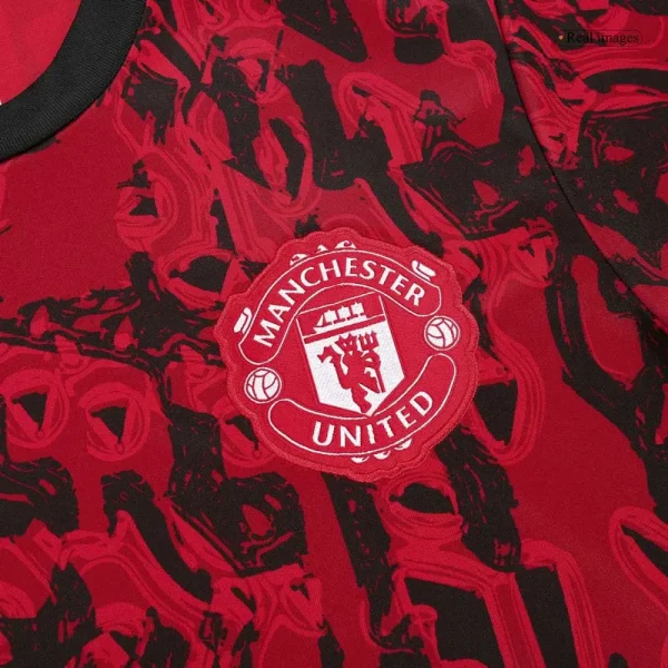 23-24 Manchester United Pre-Match Vest Jersey Red - Image 5