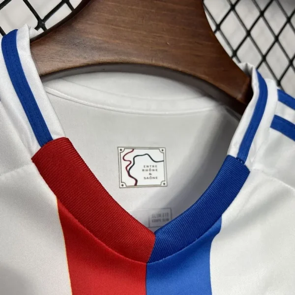 24-25 Olympique Lyonnais Home Kids Kit Jersey+Shorts - Image 3