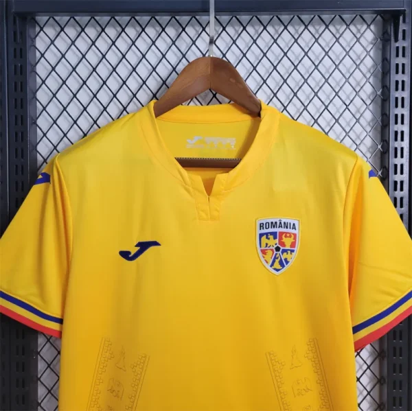 2024 Romania Euro Cup Home Football Jersey - Image 5