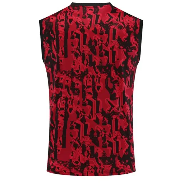 23-24 Manchester United Pre-Match Vest Jersey Red - Image 2