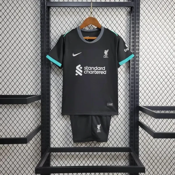 24-25 Liverpool Away Kids Kits Youth Apparels Football Jersey - Image 3