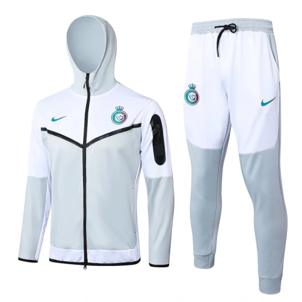 2024/2025 Al-Nassr Long Zipped Jacket Light Grey Football Shirt