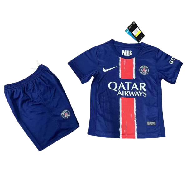 24-25 PSG Saint-Germain Home Soccer Kids Kit Jersey+Shorts - Image 3