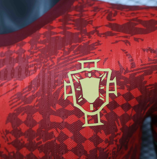 2025 Portugal Red Flower Special Edition Player Version Shirt - Image 5