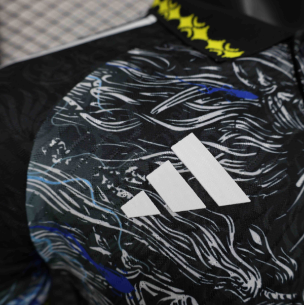 24-25 Real Madrid Dragon Black$Blue Special Edition Player Version Shirt - Image 6