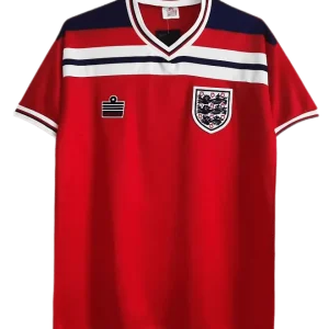 1982 England Retro Soccer Jersey Away Replica