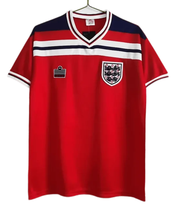 1982 England Retro Soccer Jersey Away Replica