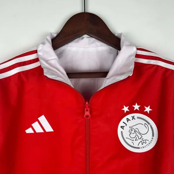 2023-2024 Ajax Reversible Windbreaker（Red-White）Soccer Jersey 1:1 Thai Quality - Image 3