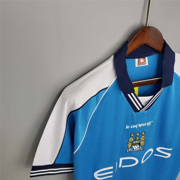 1999/01 Manchester City Retro Home Jersey - Image 7