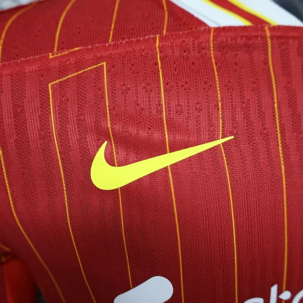 24-25 Player Version Long Sleeve Liverpool Home Football Shirt - Image 4
