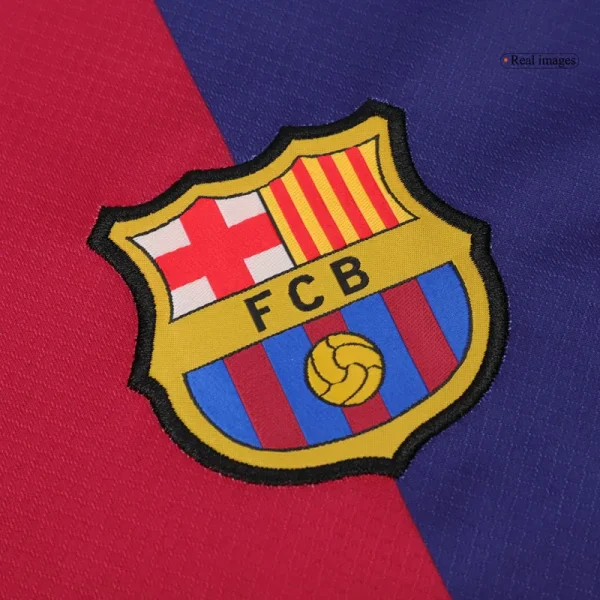 24-25 Barcelona Home Long Sleeve Jersey - Image 4