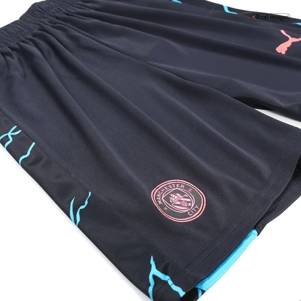 2023/24 Manchester City Third Away Kit Jersey+Shorts - Image 8
