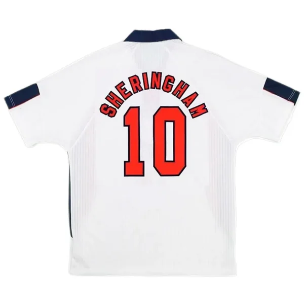 1998 World Cup England Home White Retro Jersey - Image 6