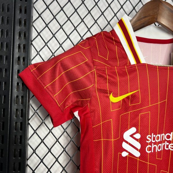 Kids Liverpool Home Jersey Kits(Jersey+Shorts) 2024/25 - Image 5