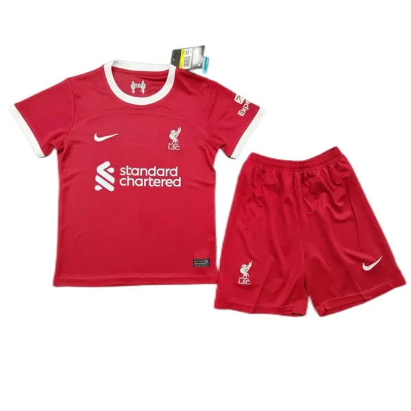 23-24 Kids Liverpool Home Whole Kit(Jersey+Short+Socks) - Image 3