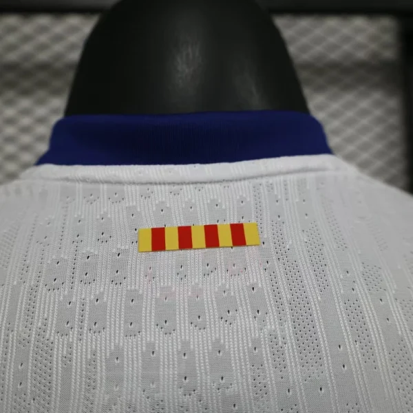 2025-26 Barcelona Home Player Version Shirt White Jersey Without Spofity Text - Image 5