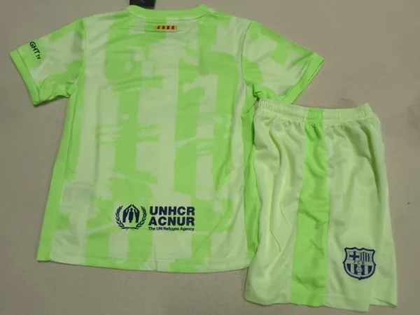 2024-25 Kids Barcelona Third Kit(Jersey+Short) Without Spofity Text - Image 4