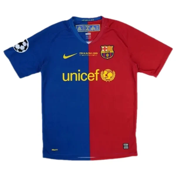 08-09 Barcelona A.INIESTA #8 UCL Final Retro Jersey Home - Image 2