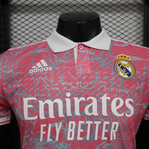 24-25 Real Madrid Pink Dragon Special Edition Player Version Shirt - Image 5