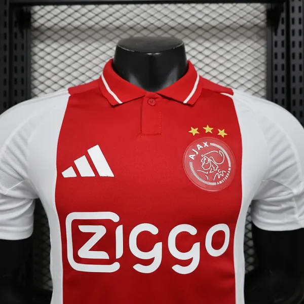 24-25 Ajax Home Soccer Jersey Player Version - Image 9