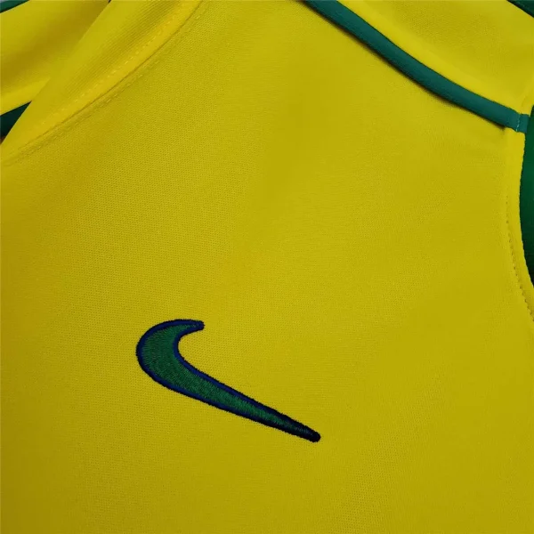 Brazil Retro Jersey Home World Cup 1998 - Image 7