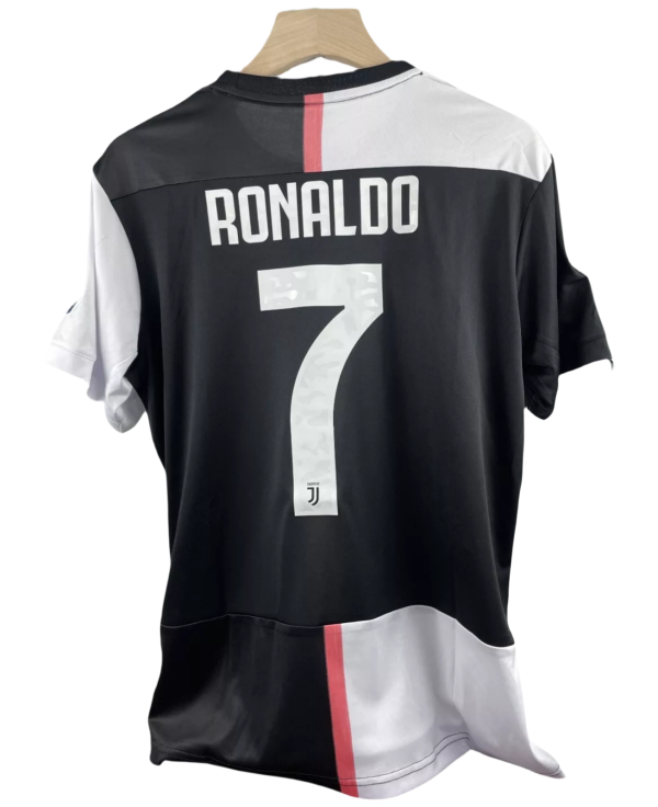 2019-20 Juventus Home Retro Soccer Jersey Adidas Ronaldo #7 - Image 2