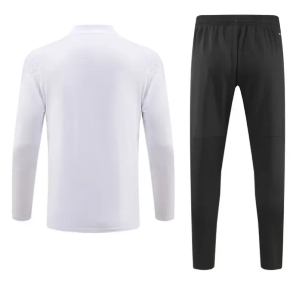 2023-24 Kids AC Milan Zipper Sweatshirt Kit(Top+Pants) White - Image 2