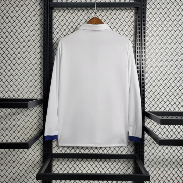 2016/17 Real Madrid Retro Long Sleeve Home Jersey - Image 4