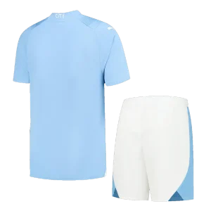 2023/24 Manchester City Home Jersey Kit(Shirt+Shorts)