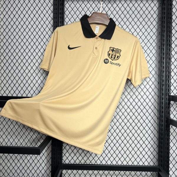 24-25 Barcelona Khaki POLO Shirt - Image 7