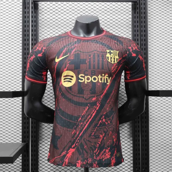 24-25 Barcelona Red Special Edition Player Version Shirt Soccer Jersey - Image 3