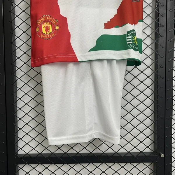 Cristiano Ronaldo Commemorative Edition Kids Kits Jersey+Shorts - Image 6