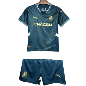 24-25 Marseilles Away Soccer Kids Kit Jersey+Shorts