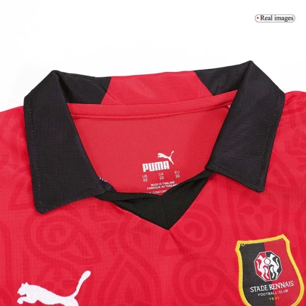 23-24 Kids Stade Rennais Home Kit Jersey+Short - Image 6