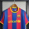 10-11 Retro Barcelona Messi Home Football Shirt - Image 3