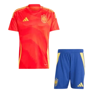 Spain Home Kit(Jersey+Shorts) Soccer Apparels Euro 2024