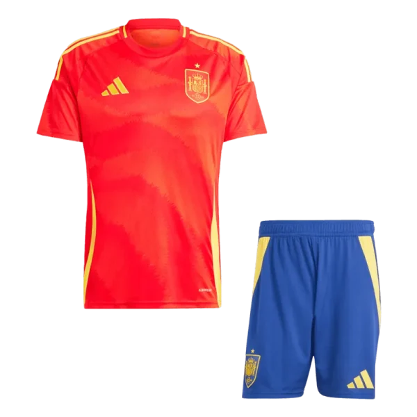 Spain Home Kit(Jersey+Shorts) Soccer Apparels Euro 2024